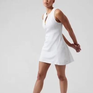 Athleta Ace White Tennis Golf Back Pocket Sporty Gorpcore Dress